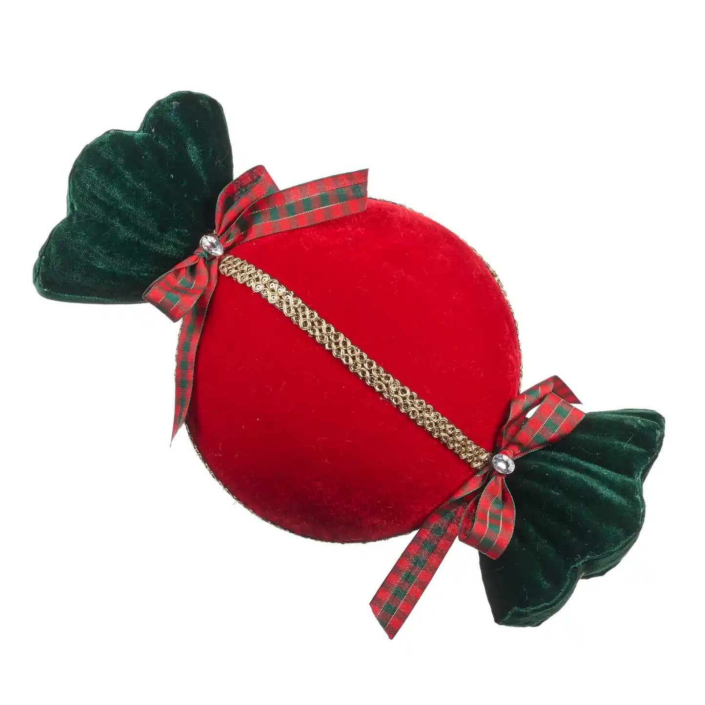 Fabric Candy Display Red/Green 38cm