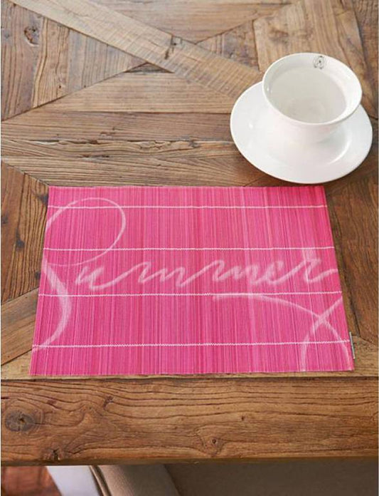 Summer Bamboo Placemat pink maisonleonie