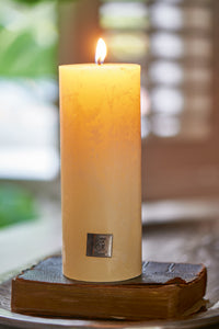 Rustic Candle basic ivory 7x18 maisonleonie
