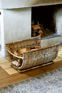 RM Log Wood Basket maisonleonie