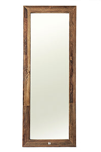 spiegel met houten omranding 80x220