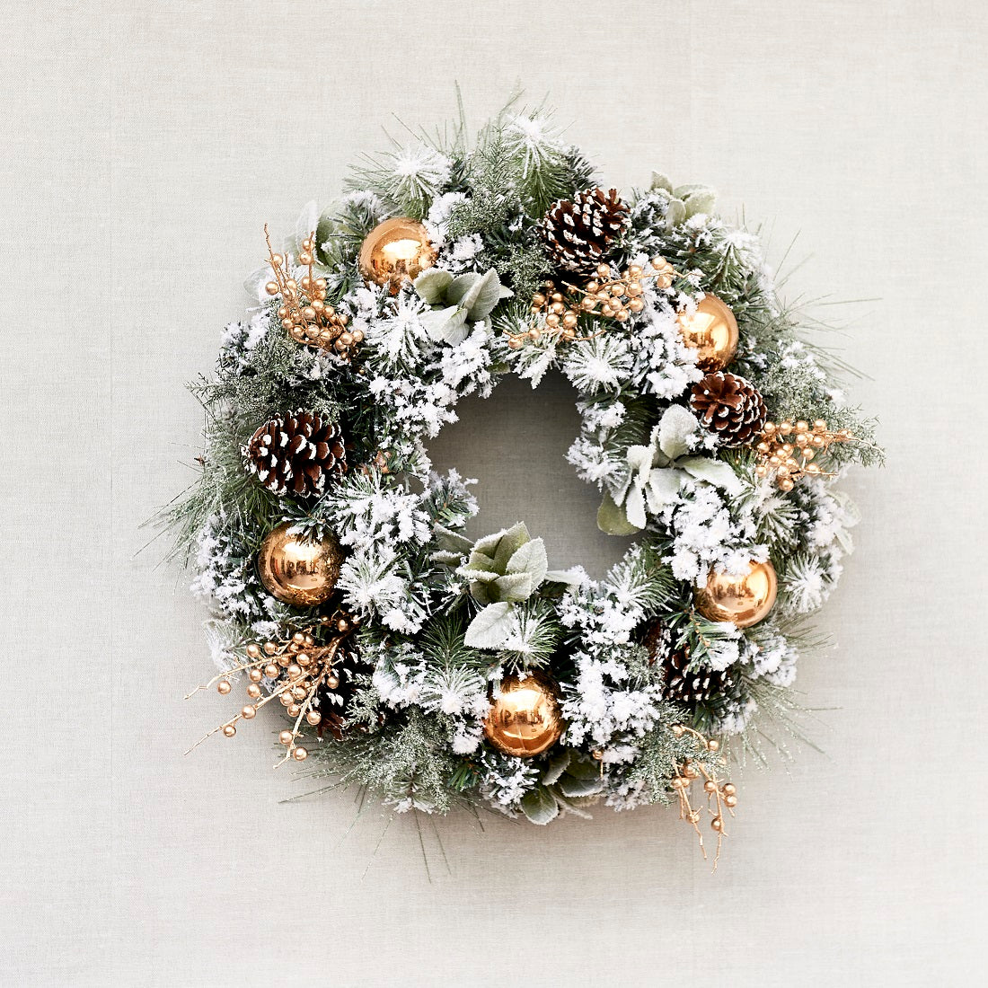 Merry Christmas Wreath gold 65 cm