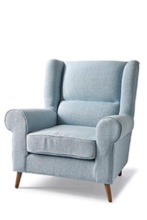 Delano Wing Chair Lin Morning Blue