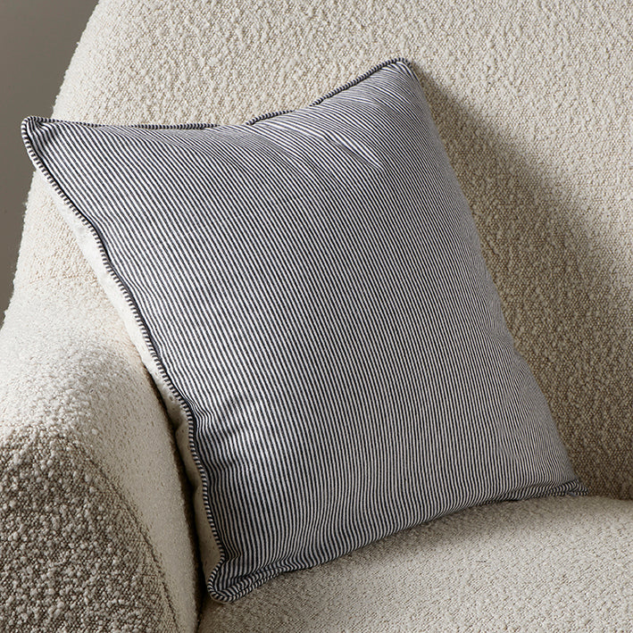 Lush Stripy Lace Pillow Cover 50x50