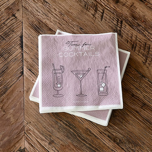 Serviette en papier Cocktails d'été