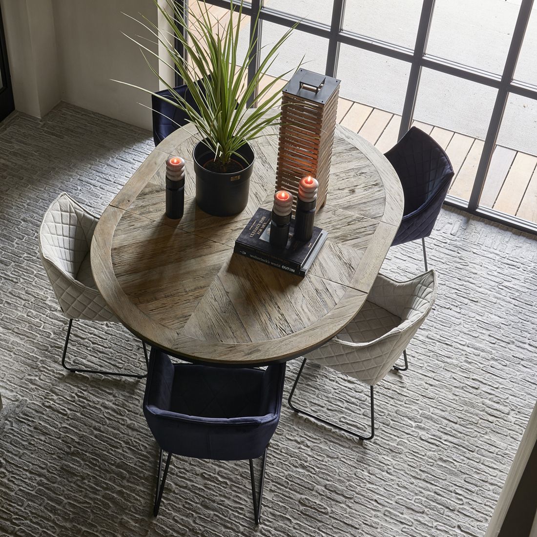 Le Marais Dining Table Ext Dia 140/190 x 140 maisonleonie